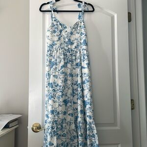 Steve madden white floral midi dress
